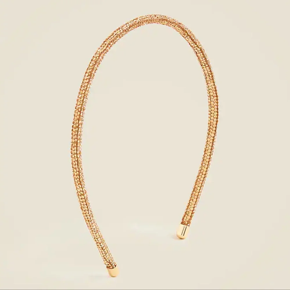 Crewcuts Girls Crystal Headband, Gold